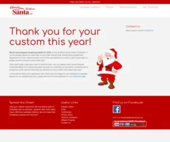 Christmaslettersfromsanta.com(Christmas Letters from Santa personalised with Free Worldwide Delivery) Screenshot