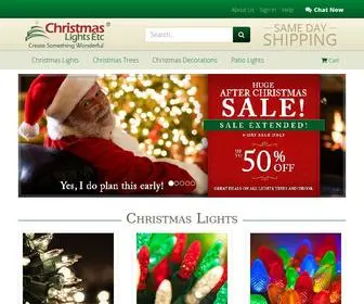 Christmaslightsetc.com(Christmas Lights) Screenshot
