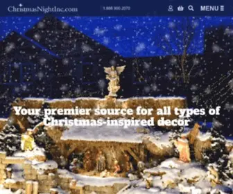 Christmasnightinc.com(Nativity Scenes and Decor) Screenshot