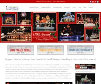 Christmasparadeboats.com(2024 Newport Beach Boat Parade Website) Screenshot