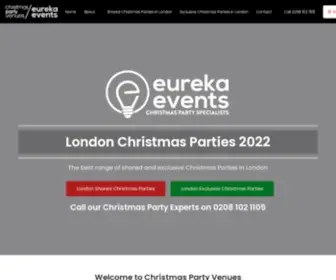 Christmaspartyvenues.co.uk(Christmas Parties in London 2022) Screenshot