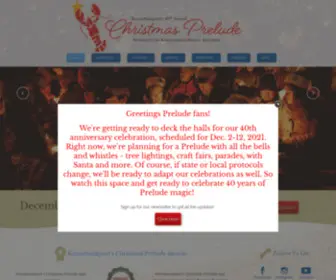Christmasprelude.com(The annual Christmas Prelude in Kennebunkport) Screenshot