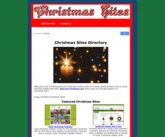 Christmassites.net(An online directory for the best Christmas sites) Screenshot