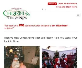 Christmasthenandnow.com(Christmas Then and Now images) Screenshot