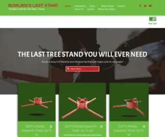 Christmastreestand.com(Bowling's Last Stand Christmas tree stand) Screenshot