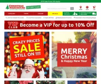Christmaswarehouse.com.au(Christmas Decorations) Screenshot