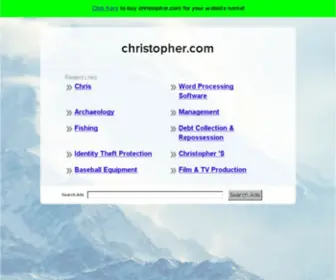 Christopher.com(Arriving soon) Screenshot