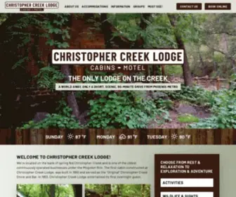 Christophercreeklodge.com(Christopher Creek Lodge) Screenshot