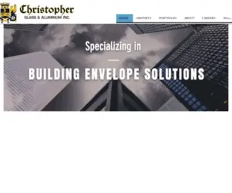 Christopherglasschicago.com(Christopher Glass & Aluminum) Screenshot