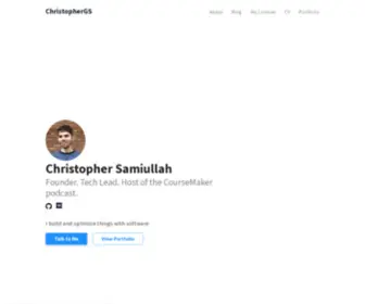 Christophergs.com(Christopher Samiullah) Screenshot