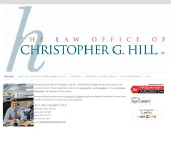 Christopherhill-Law.com(The Law Office of Christopher G) Screenshot