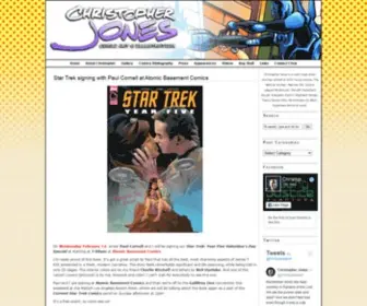 Christopherjonesart.com(Christopher Jones Comic Art and Illustration Blog) Screenshot