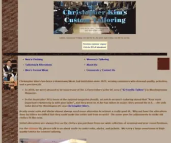 Christopherkims.com(Christopher Kim's Menswear and Custom Tailoring) Screenshot