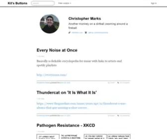 Christophermarks.me(Kit's Buttons) Screenshot
