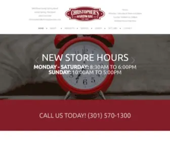 ChristophershardwareStore.com(ChristophershardwareStore) Screenshot