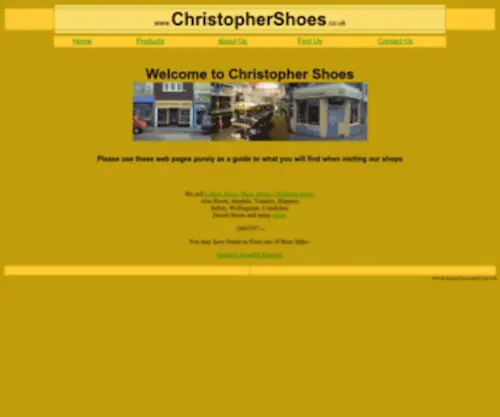 Christophershoes.co.uk(Home @ Christopher Shoes) Screenshot