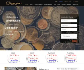 Christophersrarecoins.com(Christophers Rare Coins) Screenshot