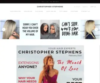 Christopherstephens.com(Christopher Stephens Salon) Screenshot