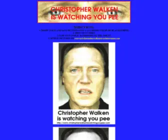 Christopherwalkeniswatchingyoupee.com(Christopherwalkeniswatchingyoupee) Screenshot