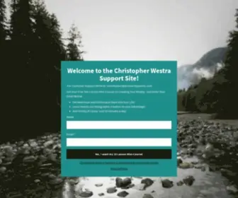 Christopherwestra.com(Christopher Westra Product and Contact Information) Screenshot