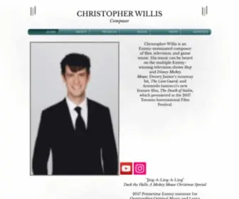 Christopherwilliscomposer.com(Christopher Willis) Screenshot