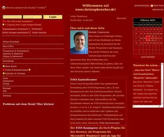 Christopheweber.de(Homepage von Christophe Weber) Screenshot