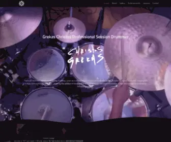 Christosgrekas.com(Grekas Christos Professional Session Drummer) Screenshot