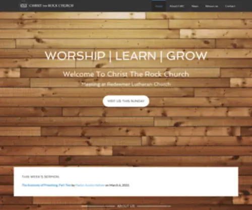 Christrockchurch.com(Christ The Rock Church) Screenshot