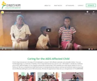 Christshope.org(Christ's Hope International) Screenshot