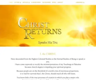 Christsway.co.za(Christ Speaks His Truth/Home) Screenshot