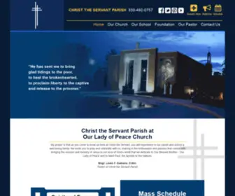 Christtheservantparish.org(Christ the Servant Catholic Parish and Our Lady of Peace Catholic School) Screenshot