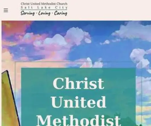 Christumcutah.org(CHRIST UNITED METHODIST CHURCH SALT LAKE CITY) Screenshot