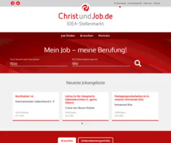 Christundjob.de(Christ und Job) Screenshot