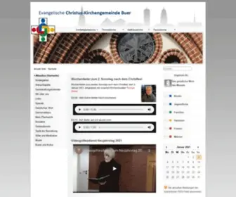 Christus-Kirchengemeinde-Buer.de(Aktuelles aus unserer Gemeinde) Screenshot