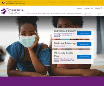 Christushealthplan.org(CHRISTUS Health Plan) Screenshot