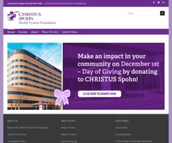 Christusspohnfoundation.org(CHRISTUS Spohn Health System Foundation) Screenshot