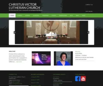 Christusvictor.us(Christus Victor Lutheran Church) Screenshot