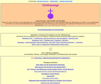 Christuswege.net(Jesus Christus) Screenshot