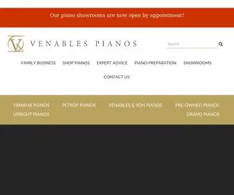 Chrisvenables.co.uk(Pianos by Yamaha) Screenshot