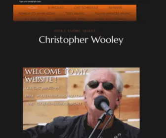 Chriswooley.com(Acoustic guitar Los Angeles Santa Barbara guitarist ukulele vocalist) Screenshot