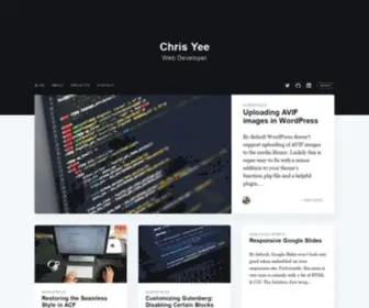 Chrisyee.ca(Chris Yee) Screenshot