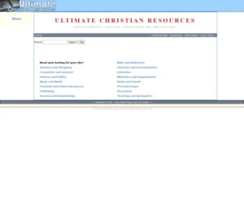 Chritech.com(An Ultimate Christian Resource Center) Screenshot