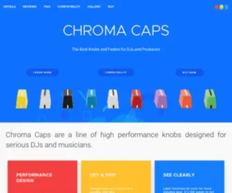 Chroma-Caps.com(The Best Knobs and Faders for DJs and Producers) Screenshot
