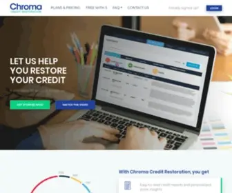 Chromacreditrestoration.com(Chroma) Screenshot