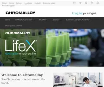 Chromalloy.com(Advanced coatings) Screenshot