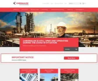 Chromalox.com(Pioneering Sustainable Heating Solutions) Screenshot