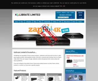 Chromapure.co.uk(Kalibrate Limited for Home Cinema products) Screenshot