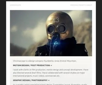 Chromascope.dk(A design company) Screenshot
