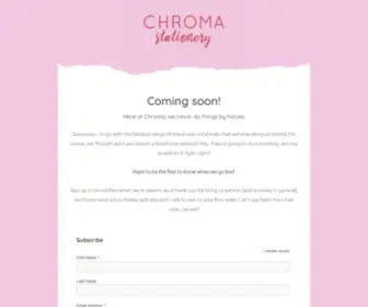 Chromastationery.co.uk(Notebooks with sass) Screenshot