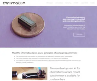 Chromation.com(Micro Optical spectrometer) Screenshot